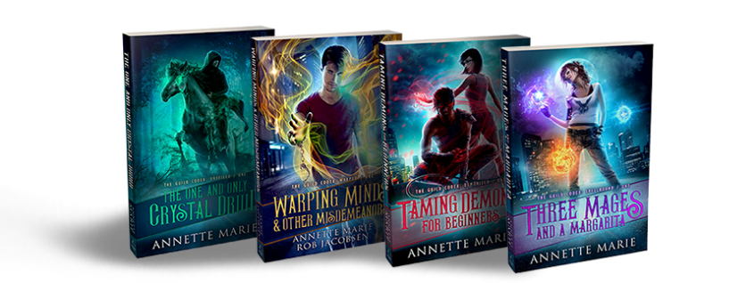 Four Covers of the Guild Codex Book Series